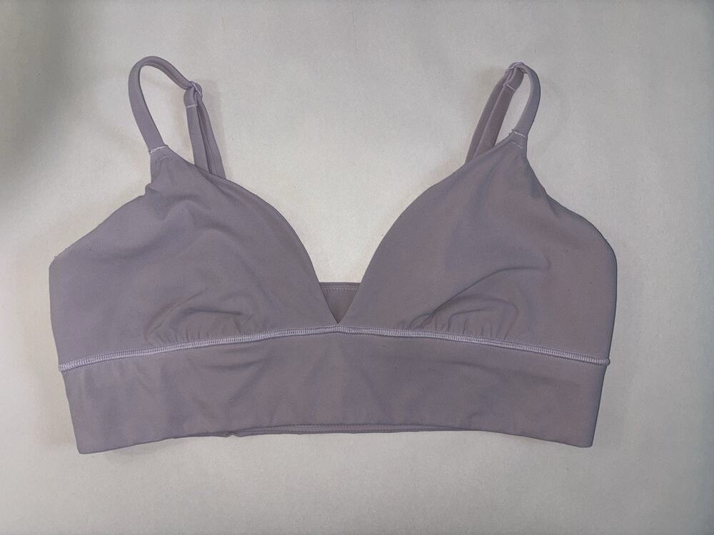 Skims Fits Everybody Triangle Longline Bralette Light Purple Mauve XL